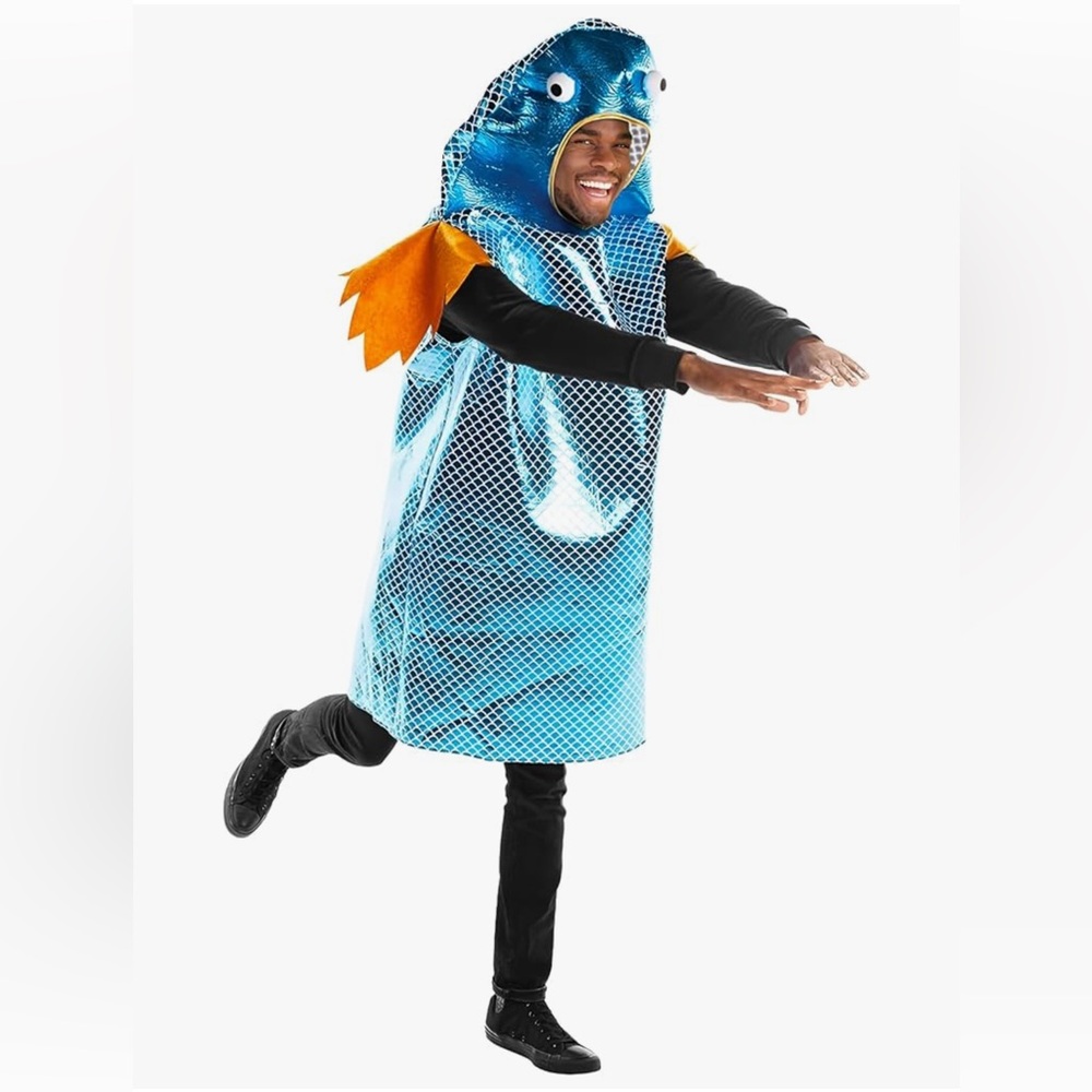 Blue Fish Costume for Men